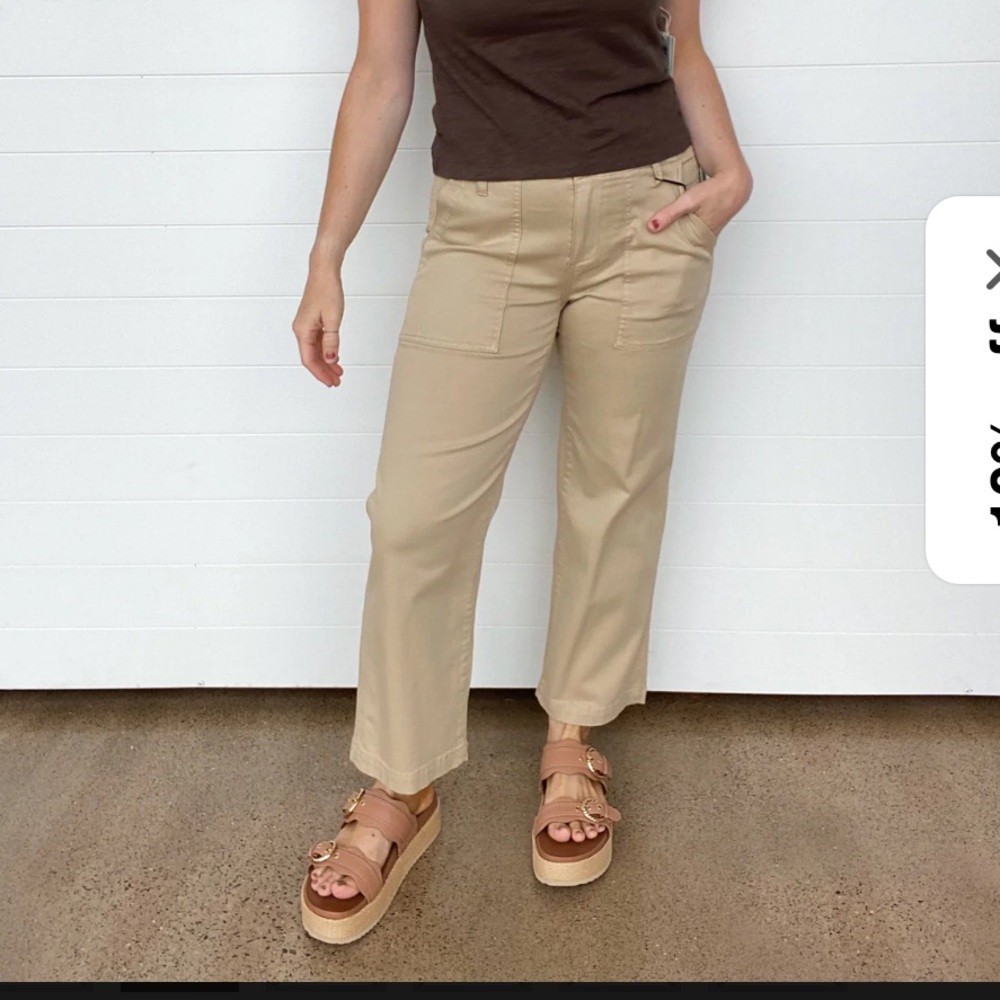 Liverpool Drea Cargo Crop Wide Leg Pants | Size 16 | Utility Pants - Picture 3 of 8